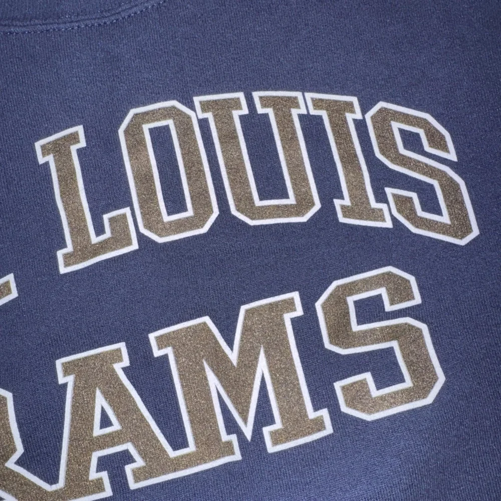 Vintage NFL Team Apparel Navy Blue St. Louis‎ Rams Crewneck Sweatshirt No Size